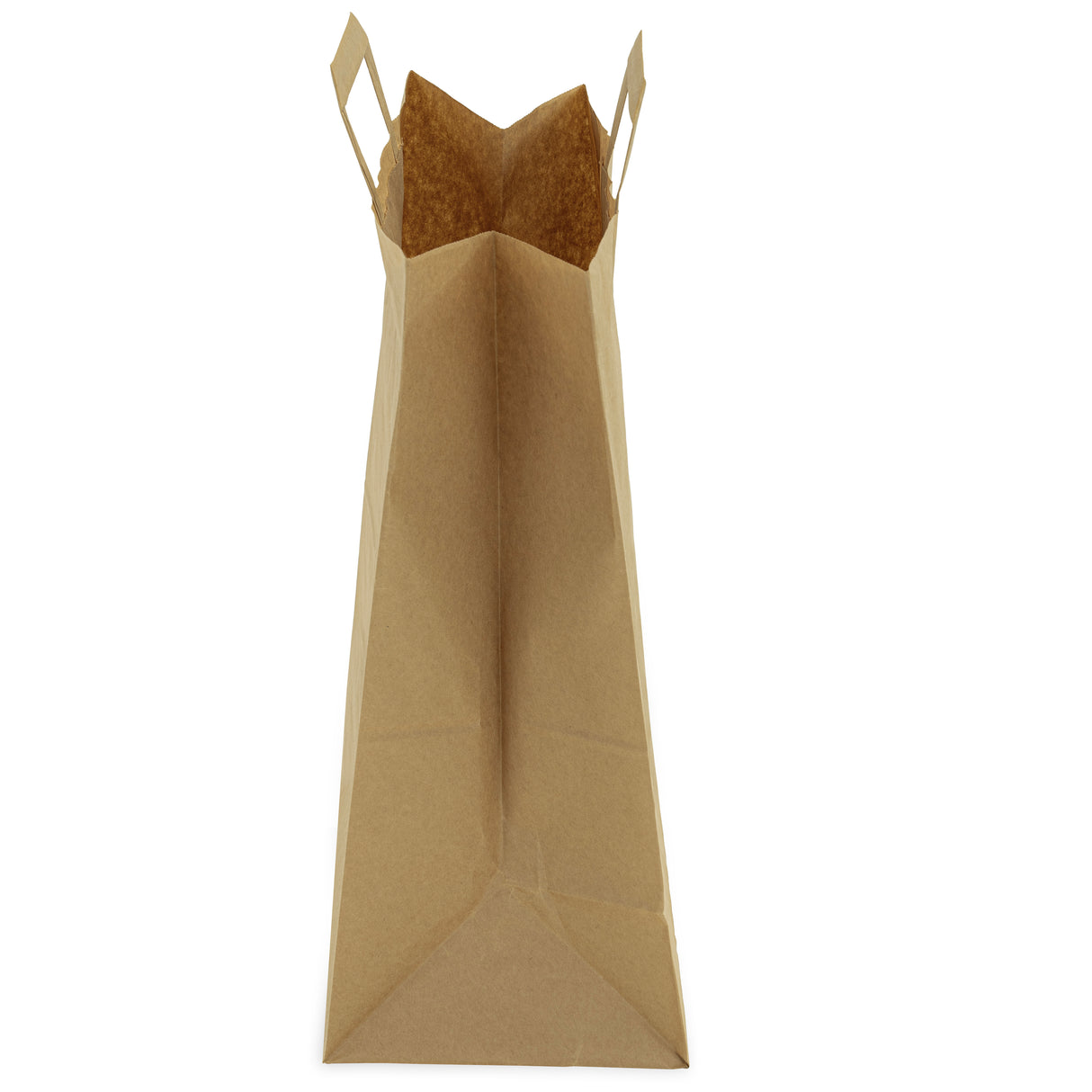 Torba papierowa z uchwytem płaskim 320x160x390mm Brązowa