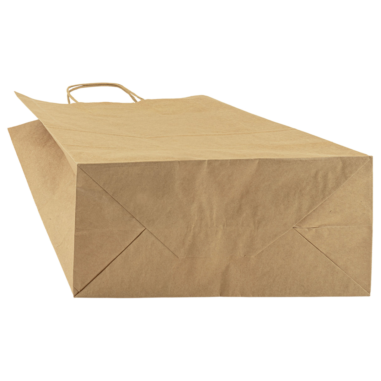 Torba papierowa z uchwytem skręcanym 30x160x380mm Brązowa