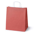Torba Papierowa z Uchwytem Skręcanym 300x170x340mm Czerwona Biały