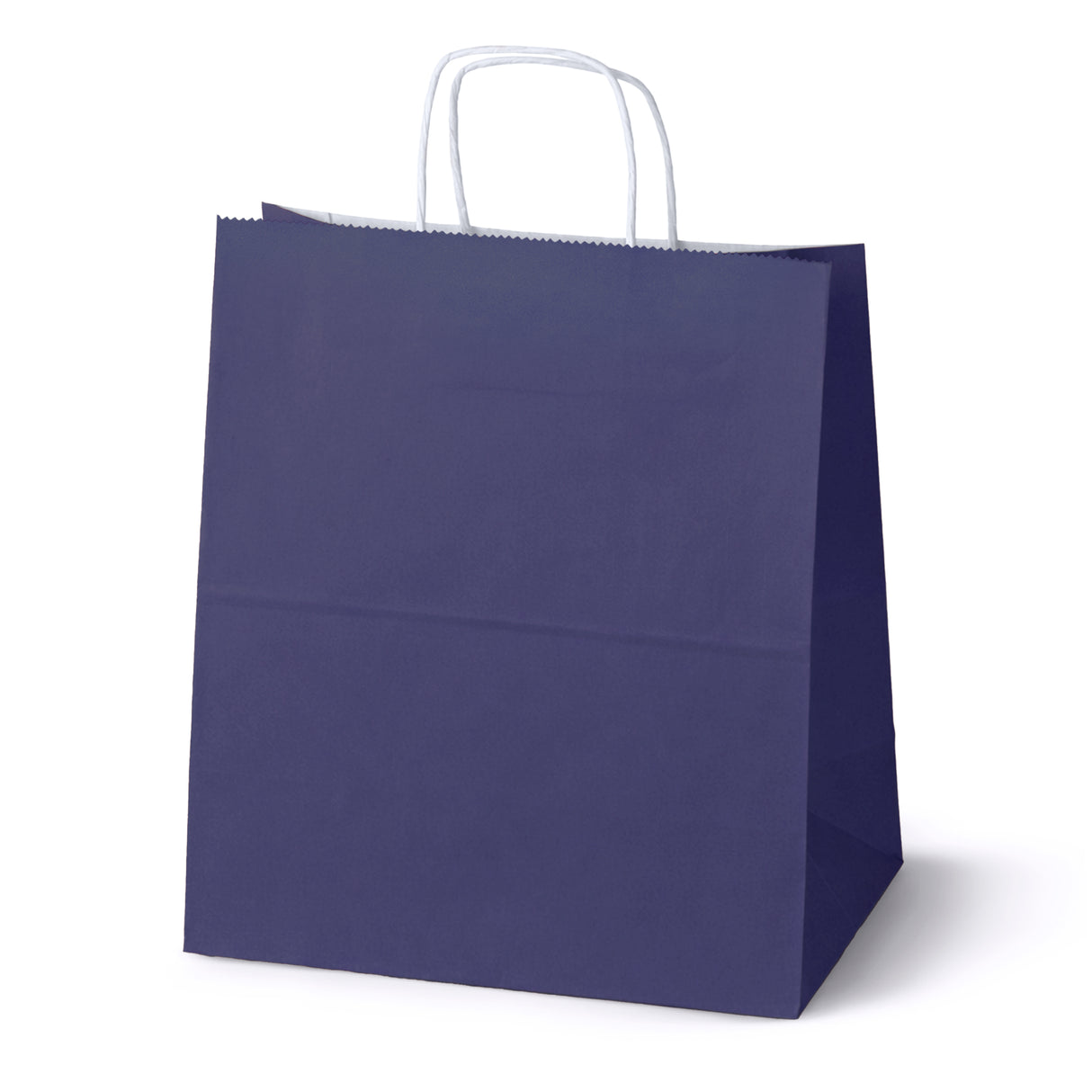 Torba Papierowa z Uchwytem Skręcanym 300x170x340mm Granatowa Biały