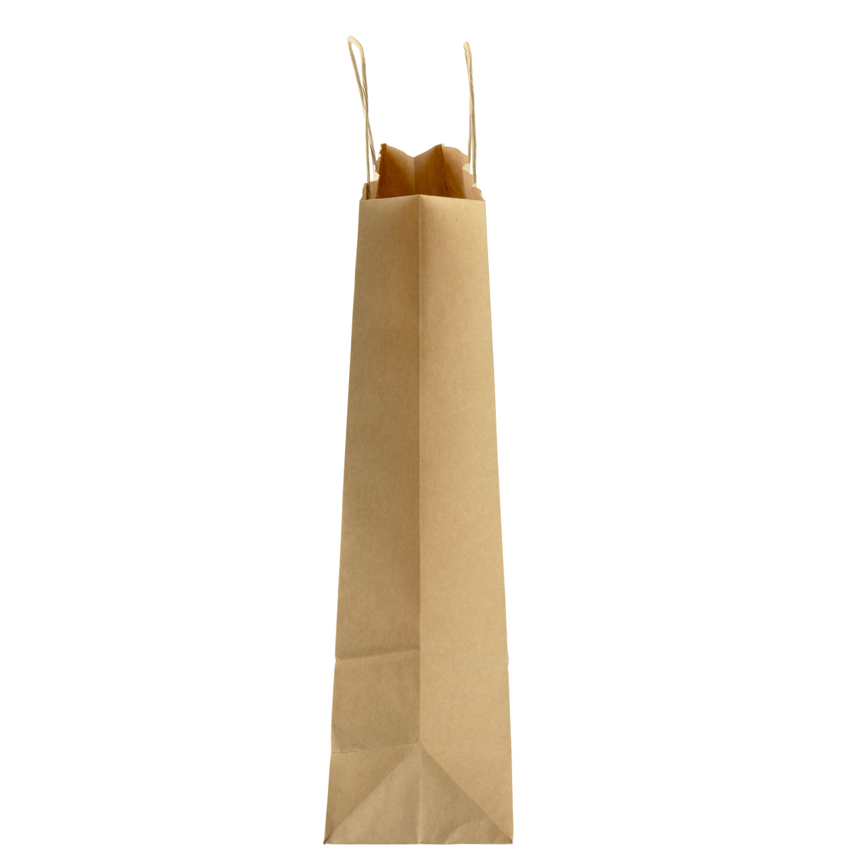 Torba papierowa z uchwytem skręcanym 320x120x410mm Brązowa