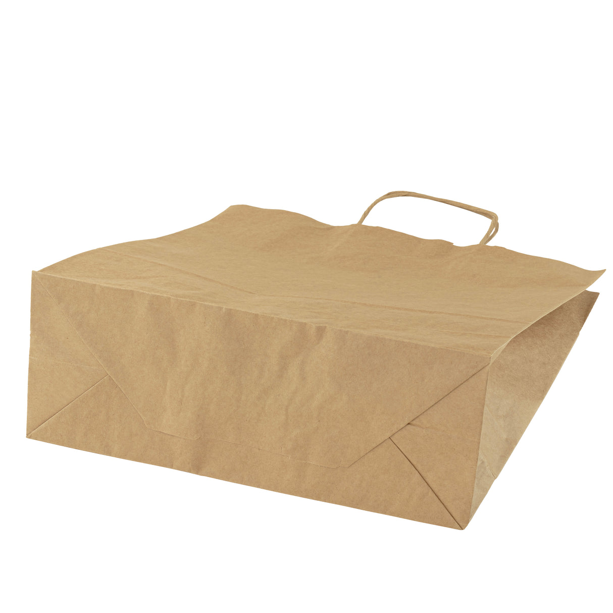 Torba papierowa 320x120x410mm z uchwytem skręcanym Brązowa