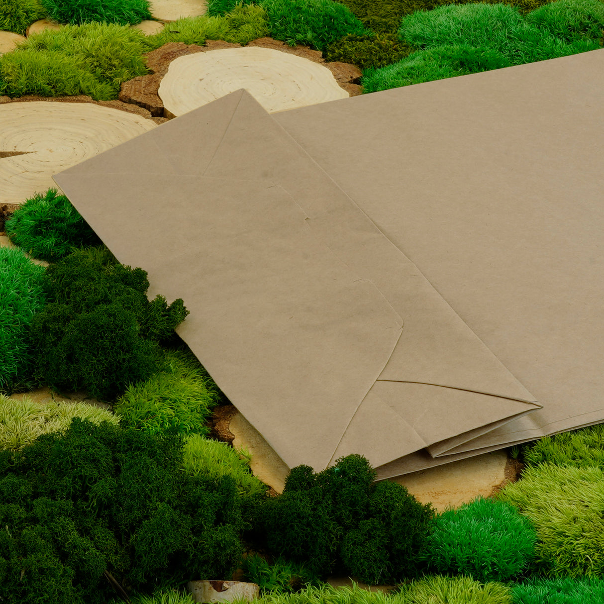 Torba papierowa 320x120x410mm z uchwytem skręcanym Brązowa