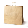 Torba papierowa 450x170x480mm z uchwytem skręcanym Brązowa