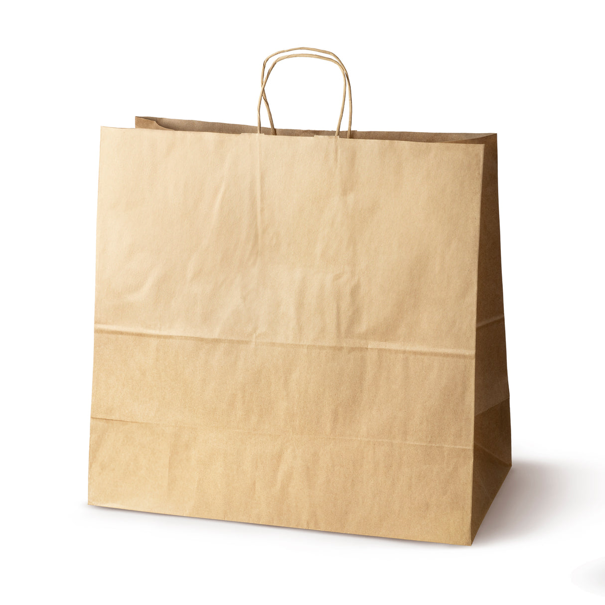 Torba papierowa 450x170x480mm z uchwytem skręcanym Brązowa