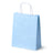 Torba Papierowa z Uchwytem Skręcanym 180x80x225mm - Niebieska pastelowa Biały