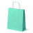 Torba Papierowa z Uchwytem Skręcanym 180x80x225mm - Zielona pastelowa Biały