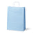 Torba Papierowa z Uchwytem Skręcanym 240x100x320mm - Niebieska pastelowa Biały