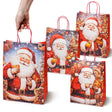 Torba papierowa świąteczna 260x120x330mm Mikołaj 4szt.