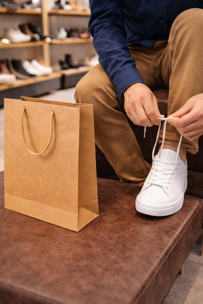 Torba papierowa 240x90x320mm ECO prestige Brązowa