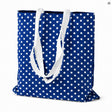 Torba Bawełniana 360x420mm Chabrowa w kropki