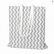 Torba Bawełniana 360x420mm Szara w zygzaki