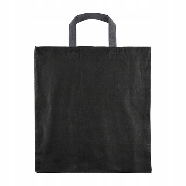 Torba Bawełniana 380x420mm Czarna Uchwyt: 35cm