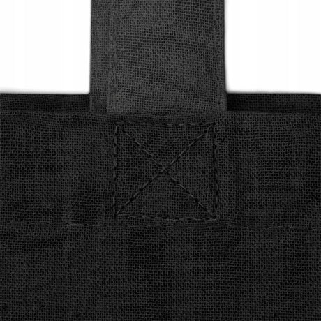 Torba Bawełniana 380x420mm Czarna Uchwyt: 35cm