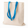 Torba Bawełniana 380x420mm Ecru Uchwyt Błękitny: 70cm