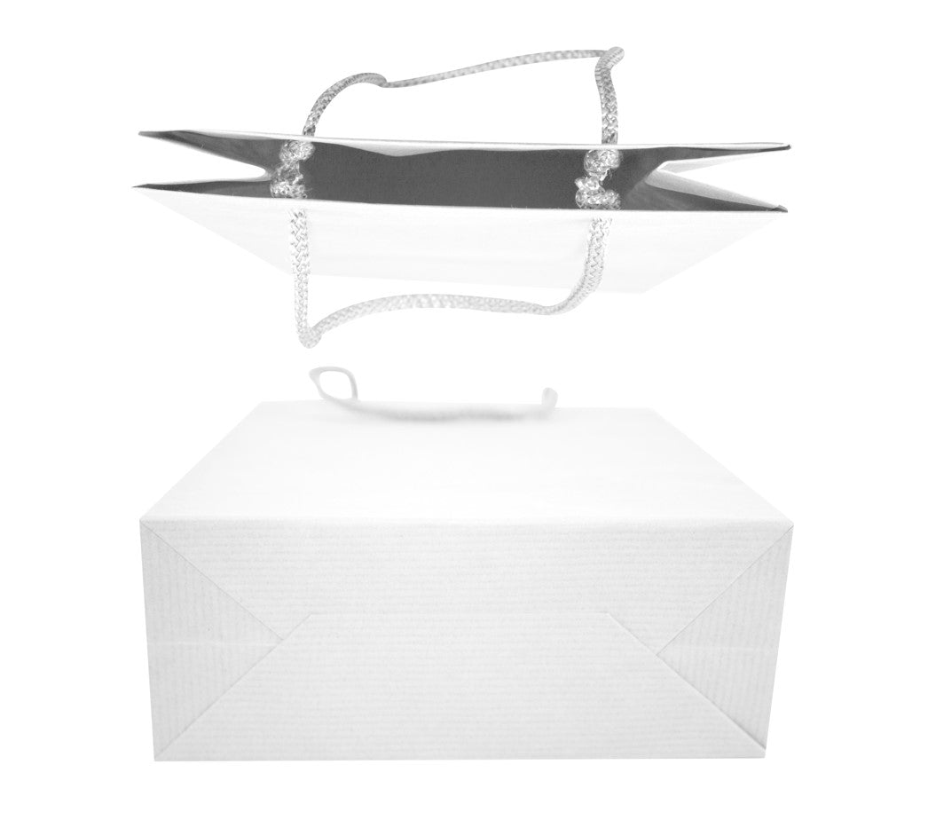 Torba papierowa 300x100x400mm ECO prestige Biała