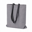 Torba materiałowa jeansowa 380x420 mm Szara Uchwyt: 70 cm