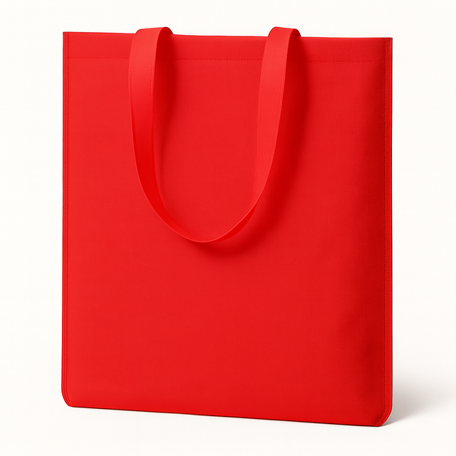 Torba polipropylenowa Czerwona 360x420mm Uchwyt: 38cm
