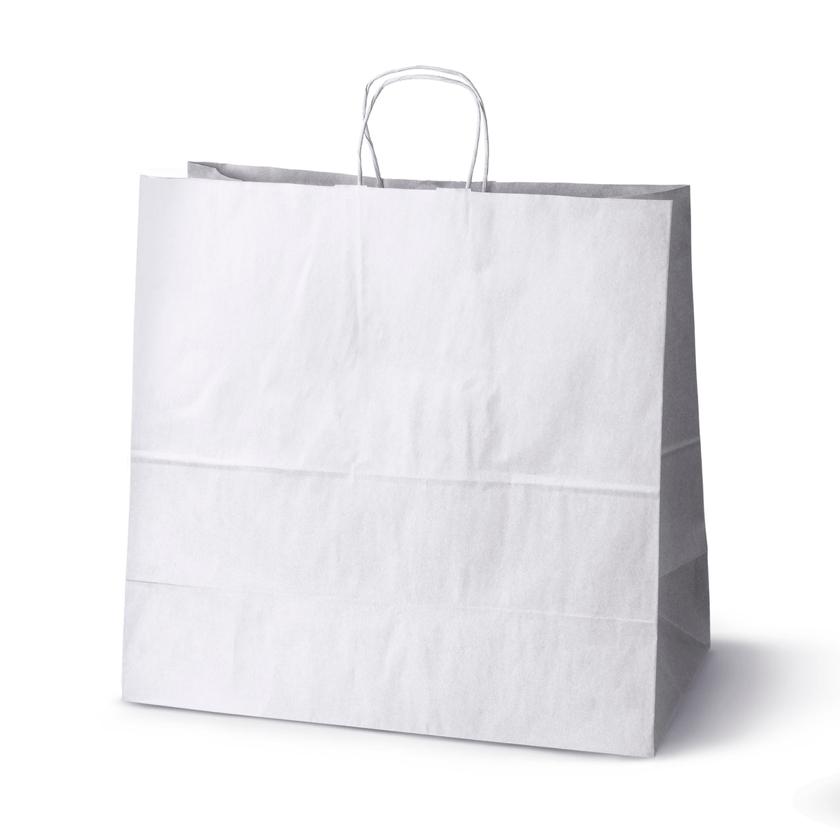 Torba papierowa z uchwytem skręcanym 450x170x480mm Biała