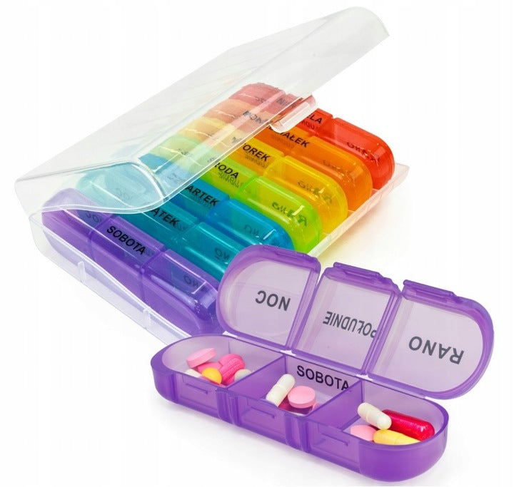 Tygodniowy organizer na lekarstwa 7dni