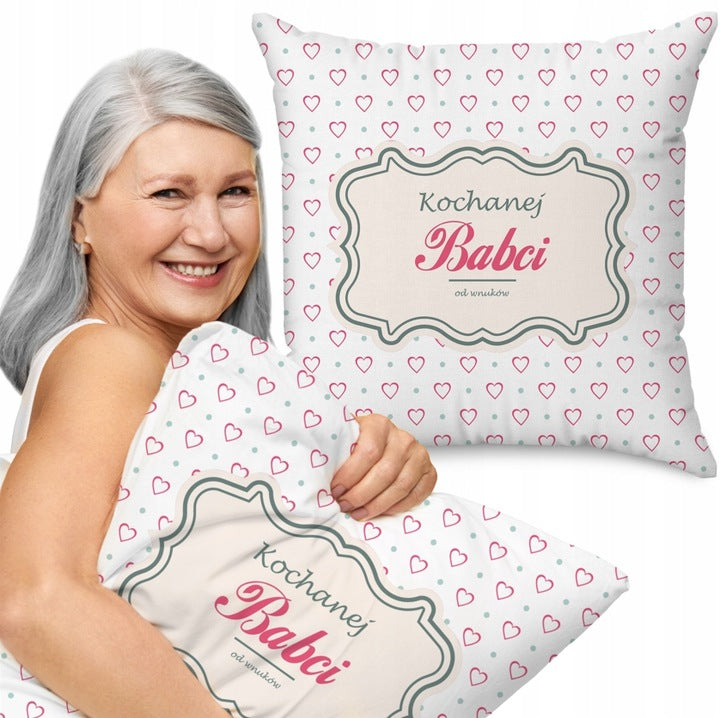 Poduszka na Dzień Babci - Kochanej Babci Prezent na Dzień Babci