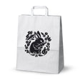 Torba papierowa 320x160x390mm BIAŁA ZAJĄC 50szt.