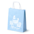 Torba papierowa 180x80x225mm Niebieski Pastel ALLELUJA PISANKI 50szt.
