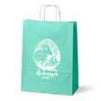 Torba papierowa 240x100x320mm Zielony Pastel RADOSNYCH ŚWIĄT 50szt.