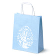 Torba papierowa 180x80x225mm Niebieski Pastel ZAJĄCZEK LOGO 50szt.