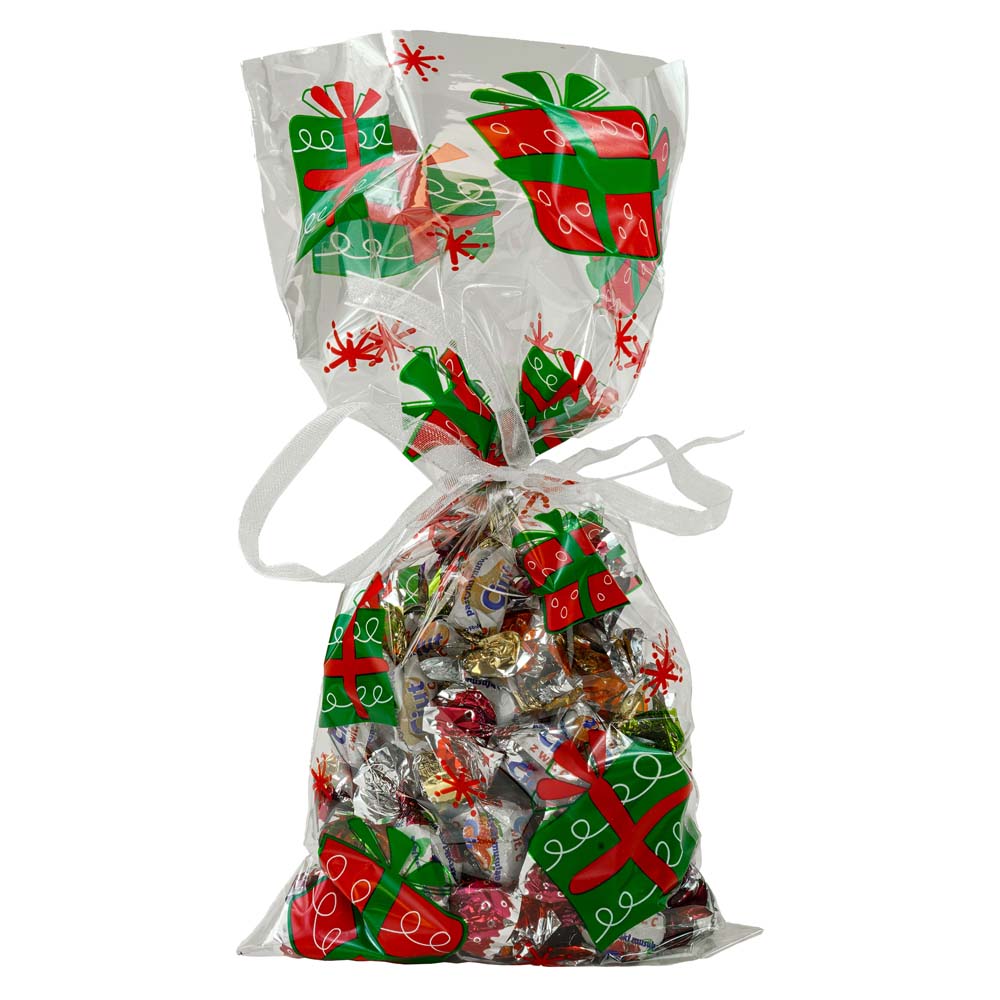 Woreczek celofanowy świąteczny PREZENTY 10 szt.