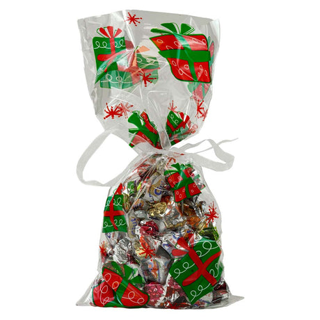 Woreczek celofanowy świąteczny PREZENTY 10 szt.