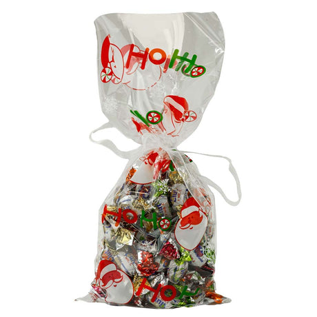 Woreczek celofanowy świąteczny MIKOŁAJ HOHO 10 szt.