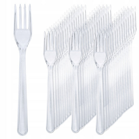 Widelce plastikowe wielorazowe 50szt.