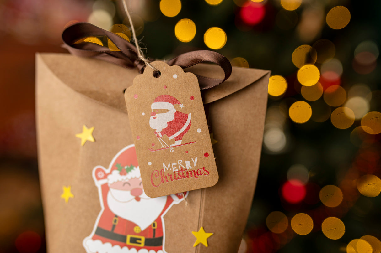 Papierowe zawieszki na prezenty świąteczne 50szt.