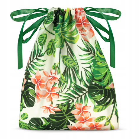 Woreczek poliestrowy 15x20 cm Zielone liście