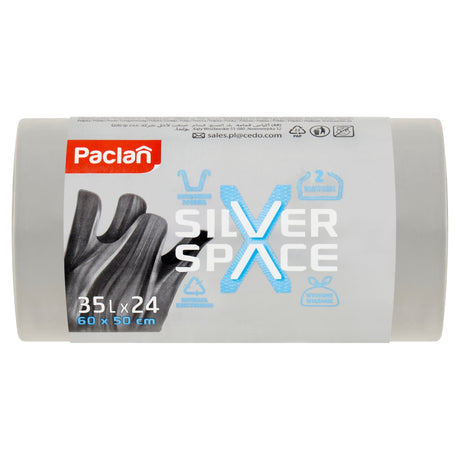 Mocne Worki na Śmieci Silver Space 35l Paclan 24 szt.