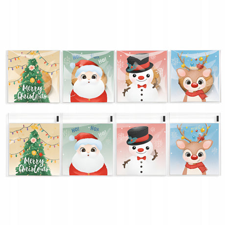 Woreczki celofanowe z zamknięciem Renifer