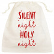 Woreczek bawełniany 25x28 cm Ecru Silent Night Holy