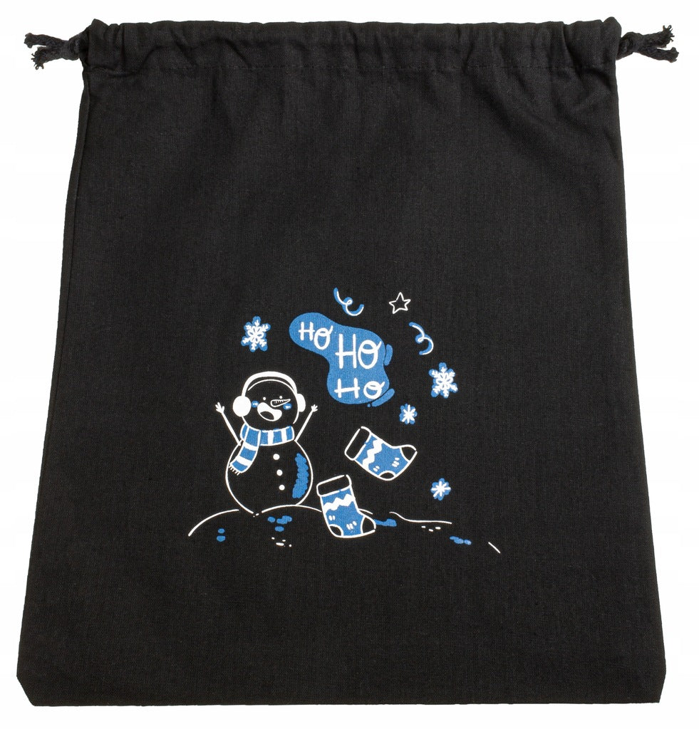 Woreczek bawełniany 25x30cm Bałwan Ho Ho