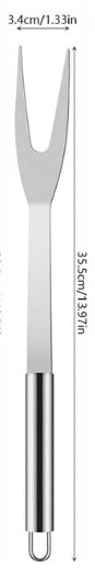 Wytrzymały zestaw akcesoriów do grillowania szczypce sztućce etui