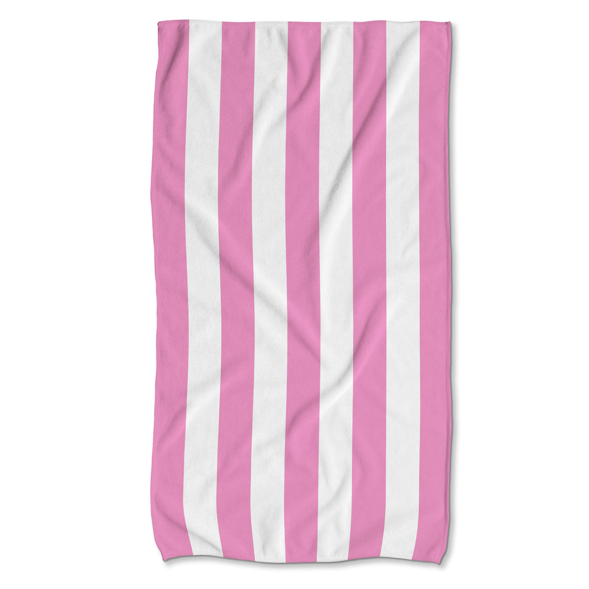 Szybkoschnący Ręcznik Plażowy 150x80 cm KOLOROWE PASKI Różowy