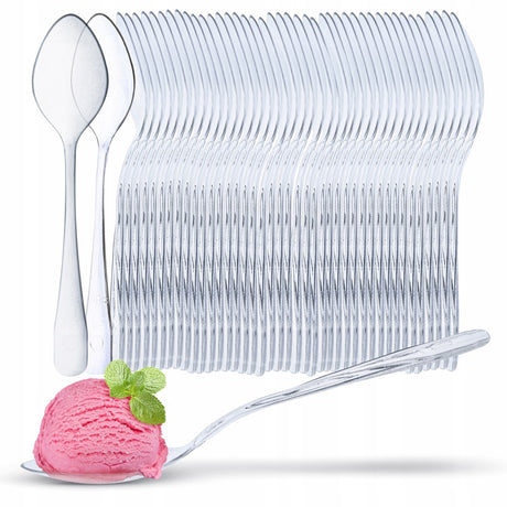 Łyżeczki plastikowe wielorazowe 50szt.