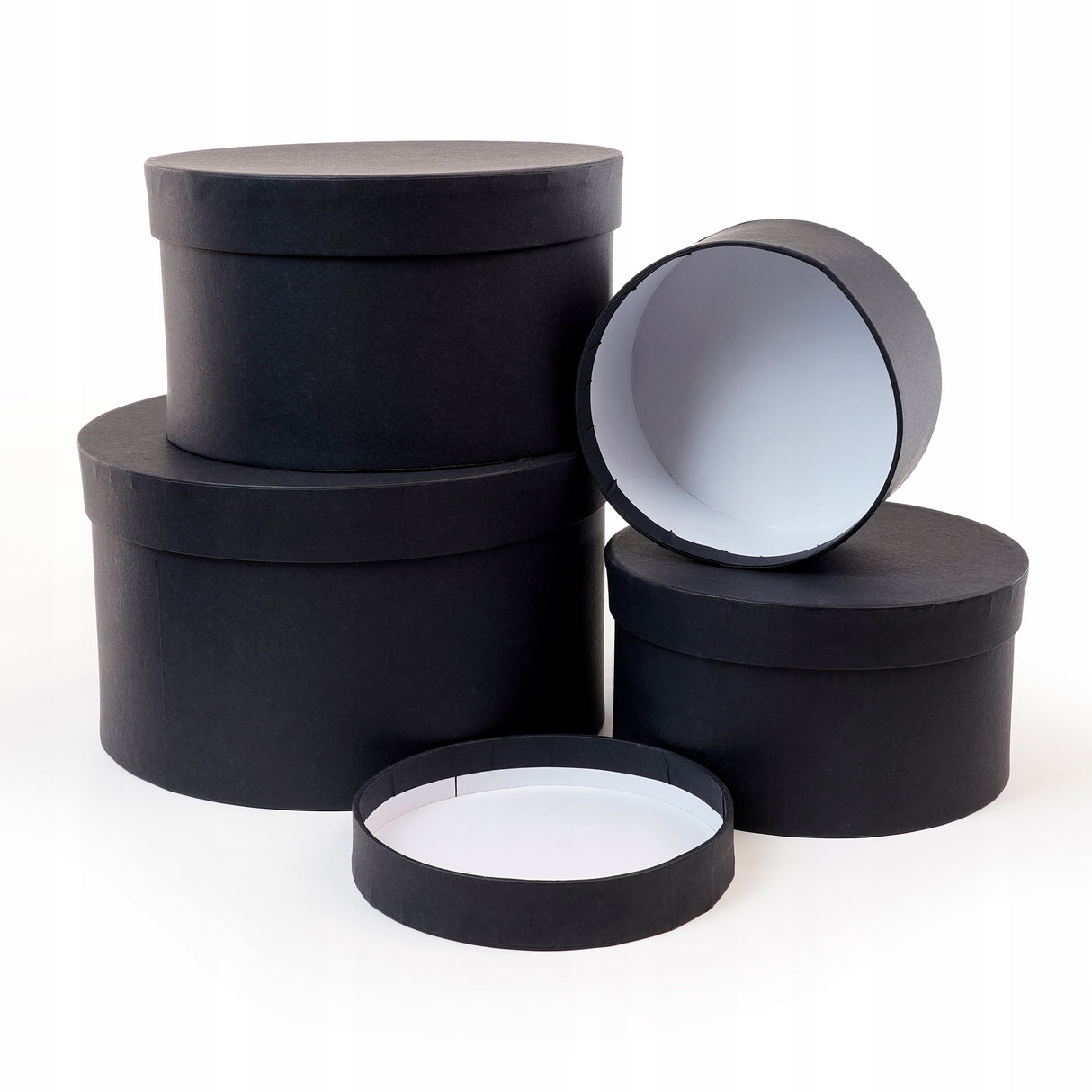 Zestaw czarnych pudełek prezentowych 4szt.