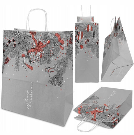 Zestaw świątecznych toreb papierowych 12szt.