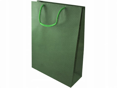 Torba papierowa ECO prestige 240x90x320mm Ciemnozielona