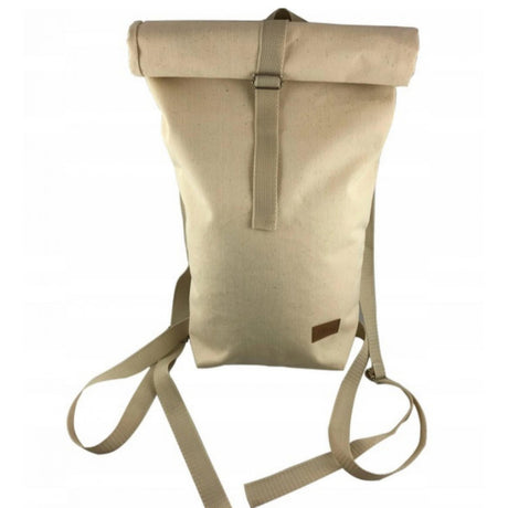 Plecak bawełniany zwijany 600x180x100mm "Roll Top" Ecru