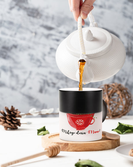 Zestaw prezentowy na Dzień Matki - kubek torba herbata