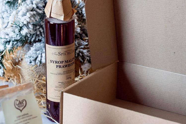 Kosz prezentowy SYROP HERBATA POMARAŃCZA