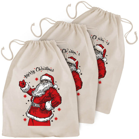 Worek świąteczny MIKOŁAJ 30x45cm