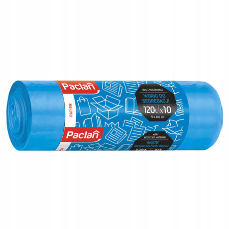 Mocne Worki na Śmieci do Segregacji Papieru 120l Paclan 10 szt.